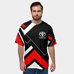 Футболка оверсайз мужская Toyota, цвет: 3D-принт — фото 2