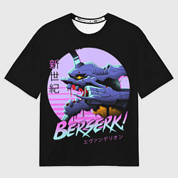 Футболка оверсайз мужская Evangelion, цвет: 3D-принт