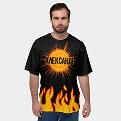 Футболка оверсайз мужская Александр, цвет: 3D-принт — фото 2