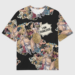 Футболка оверсайз мужская WONDER WOMAN Im Fearless!, цвет: 3D-принт