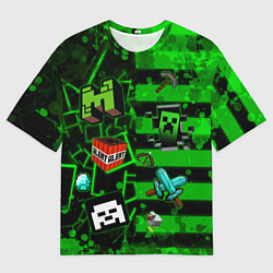 Мужская футболка оверсайз Minecraft Майнкрафт