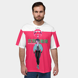 Футболка оверсайз мужская Призрак в доспехах, цвет: 3D-принт — фото 2