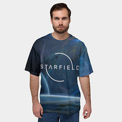 Футболка оверсайз мужская Starfield, цвет: 3D-принт — фото 2