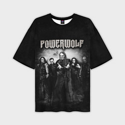 Мужская футболка оверсайз Powerwolf