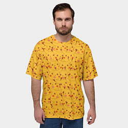 Футболка оверсайз мужская Пикачу, цвет: 3D-принт — фото 2