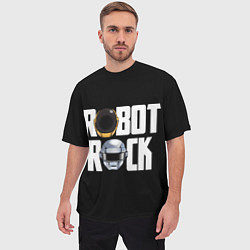 Футболка оверсайз мужская Robot Rock, цвет: 3D-принт — фото 2