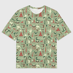 Мужская футболка оверсайз Йога