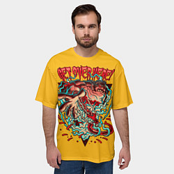 Футболка оверсайз мужская Пудж Dota 2, цвет: 3D-принт — фото 2