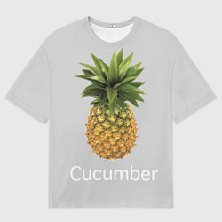 Мужская футболка оверсайз Pineapple cucumber