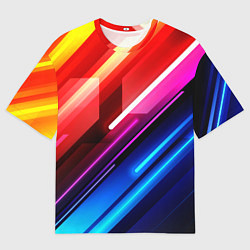 Мужская футболка оверсайз НЕОН