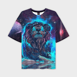 Мужская футболка оверсайз Galaxy Lion