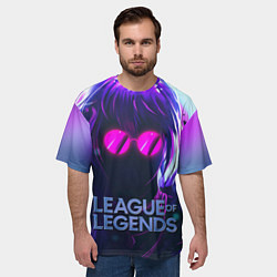 Футболка оверсайз мужская Evelynn LOL, цвет: 3D-принт — фото 2