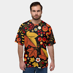 Футболка оверсайз мужская ХОХЛОМА, цвет: 3D-принт — фото 2