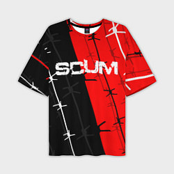 Мужская футболка оверсайз SCUM