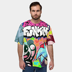 Футболка оверсайз мужская Friday night funkin, цвет: 3D-принт — фото 2