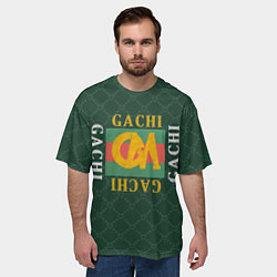 Футболка оверсайз мужская GACHI GUCCI, цвет: 3D-принт — фото 2