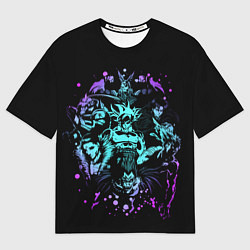 Футболка оверсайз мужская Герои аниме, цвет: 3D-принт