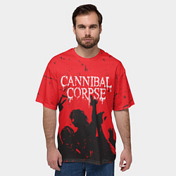 Футболка оверсайз мужская Cannibal Corpse Труп Каннибала Z, цвет: 3D-принт — фото 2