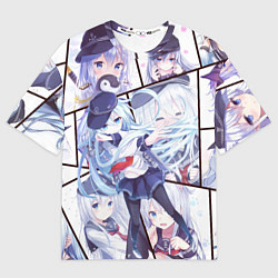 Футболка оверсайз мужская Kantai Collection: Hibiki, цвет: 3D-принт