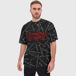 Футболка оверсайз мужская Cannibal Corpse Songs Z, цвет: 3D-принт — фото 2