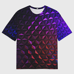 Мужская футболка оверсайз Неоновая Текстура