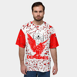 Футболка оверсайз мужская Deftones, цвет: 3D-принт — фото 2
