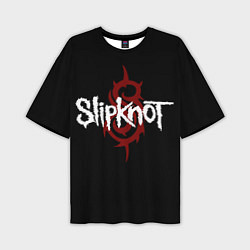Футболка оверсайз мужская Slipknot Надпись, цвет: 3D-принт