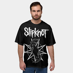 Футболка оверсайз мужская Skipknot Козел, цвет: 3D-принт — фото 2
