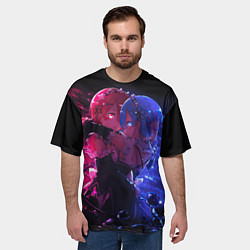 Футболка оверсайз мужская Рам и Рем, цвет: 3D-принт — фото 2