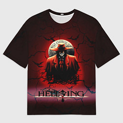 Футболка оверсайз мужская HELLSING $$$, цвет: 3D-принт