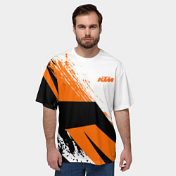 Футболка оверсайз мужская KTM КТМ Z, цвет: 3D-принт — фото 2