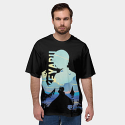 Футболка оверсайз мужская Keyaru, цвет: 3D-принт — фото 2