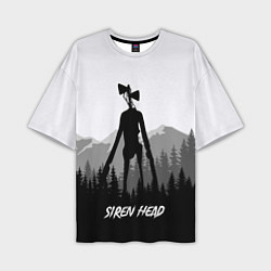 Мужская футболка оверсайз SIREN HEAD DARK FOREST