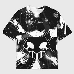 Мужская футболка оверсайз БЛИЧ ШИНИГАМИ ЛОГО НА СПИНЕ