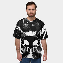 Футболка оверсайз мужская БЛИЧ ШИНИГАМИ ЛОГО НА СПИНЕ, цвет: 3D-принт — фото 2