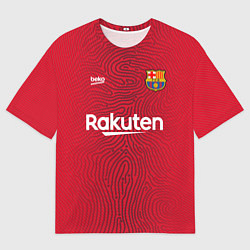 Футболка оверсайз мужская FC Barcelona Goalkeeper 202122, цвет: 3D-принт