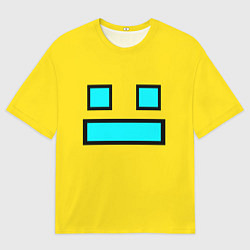 Футболка оверсайз мужская Geometry Dash: Smile, цвет: 3D-принт