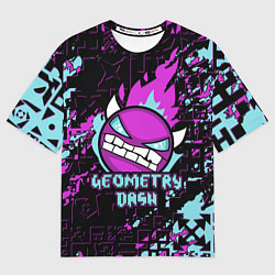 Футболка оверсайз мужская Geometry Dash, цвет: 3D-принт