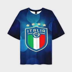 Футболка оверсайз мужская Сборная Италии, цвет: 3D-принт