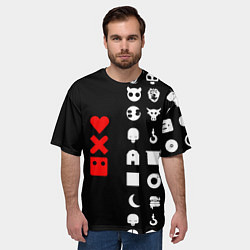 Футболка оверсайз мужская Любовь, смерть и роботы, цвет: 3D-принт — фото 2
