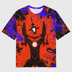 Футболка оверсайз мужская Евангелион Evangelion, цвет: 3D-принт