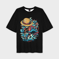 Мужская футболка оверсайз One Piece Retro Style