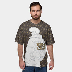 Футболка оверсайз мужская Cowboy Bebop Louis Vuitton, цвет: 3D-принт — фото 2