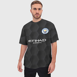 Футболка оверсайз мужская Manchester City Home Goalkeeper 202122, цвет: 3D-принт — фото 2