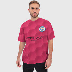 Футболка оверсайз мужская Manchester City Home Goalkeeper 202122, цвет: 3D-принт — фото 2