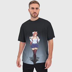 Футболка оверсайз мужская Doki Doki Literature Club Monika Z, цвет: 3D-принт — фото 2