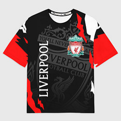 Футболка оверсайз мужская LIVERPOOL ЛИВЕРПУЛЬ СПОРТ, цвет: 3D-принт