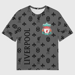 Футболка оверсайз мужская LIVERPOOL ЛИВЕРПУЛЬ LV, цвет: 3D-принт