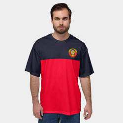 Футболка оверсайз мужская СТИЛЬ СССР ДИЗАЙН СПИНЫ, цвет: 3D-принт — фото 2