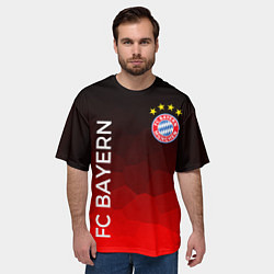 Футболка оверсайз мужская ФК БАВАРИЯ BAYERN МЮНХЕН, цвет: 3D-принт — фото 2